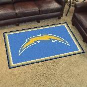 Los Angeles Chargers 4ft. x 6ft. Plush Area Rug - Bolt Primary Logo, 6602