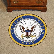 U.S. Navy 44in. Round Mat  - Crest Logo, 6749