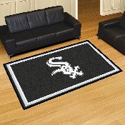 Chicago White Sox 5ft. x 8 ft. Plush Area Rug - Sox Primary Cap Logo, 7054