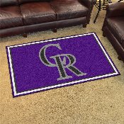 Colorado Rockies 4ft. x 6ft. Plush Area Rug, 7055