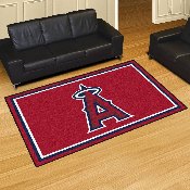 Los Angeles Angels 5ft. x 8 ft. Plush Area Rug - A Primary Cap Logo, 7066