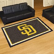 San Diego Padres 5ft. x 8 ft. Plush Area Rug, 7080