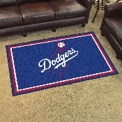 Los Angeles Dodgers 4ft. x 6ft. Plush Area Rug, 7095
