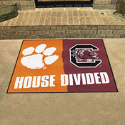 House Divided - Clemson / South Carolina House Divided House Divided Rug - 34 in. x 42.5 in., 7098