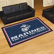 U.S. Marines 5ft. x 8 ft. Plush Area Rug, 7189