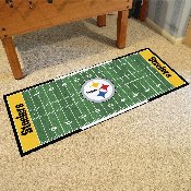 Pittsburgh Steelers Field Runner Mat - 30in. x 72in. - Circular Steelers Primary Logo, 7311