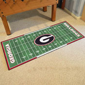 Georgia Bulldogs Field Runner Mat - 30in. x 72in. - G Primary Logo, 7338
