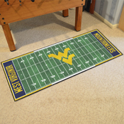 West Virginia Mountaineers Field Runner Mat - 30in. x 72in., 7339