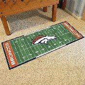 Denver Broncos Field Runner Mat - 30in. x 72in. - Bronco Head Primary Logo, 7350