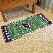 Houston Texans Field Runner Mat - 30in. x 72in. - Bull Head Primary Logo & Wordmark, 7353