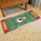 Kansas City Chiefs Field Runner Mat - 30in. x 72in. - KC Arrow Primary Logo, 7356