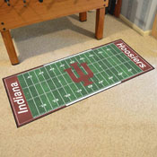 Indiana Hooisers Field Runner Mat - 30in. x 72in. - IU Trident Primary Logo & Wordmark, 7642