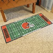 Cleveland Browns Field Runner Mat - 30in. x 72in. - Browns Helmet Primary Logo & Wordmark, 7654