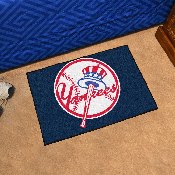 New York Yankees Starter Mat Accent Rug - 19in. x 30in. - Circular Yankees Primary Logo, 8064