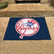 New York Yankees All-Star Rug - 34 in. x 42.5 in. - Circular Yankees Primary Logo, 8065