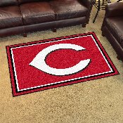 Cincinnati Reds 4ft. x 6ft. Plush Area Rug - C Reds Primary Logo, 8104
