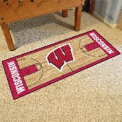 Wisconsin Badgers Court Runner Rug - 30in. x 72in., 8176