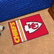 Kansas City Chiefs Starter Mat Accent Rug - 19in. x 30in. - KC Arrow Primary Logo & Wordmark, 8225