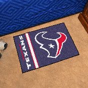 Houston Texans Starter Mat Accent Rug Uniform Style - 19in. x 30in. - Bull Head Primary Logo & Wordmark, 8234
