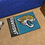 Jacksonville Jaguars Starter Mat Accent Rug Uniform Style - 19in. x 30in. - Jaguar Head Primary Logo & Wordmark, 8237