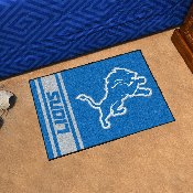 Detroit Lions Starter Mat Accent Rug Uniform Style - 19in. x 30in. - Lion Primary Logo & Wordmark, 8241