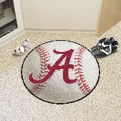 Alabama Crimson Tide Baseball Rug - 27in. Diameter, 8300