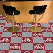 Ohio State Buckeyes Team Carpet Tiles - 45 Sq Ft., 8509