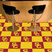 Southern California Trojans Team Carpet Tiles - 45 Sq Ft., 8516