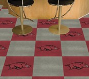 Arkansas Razorbacks Team Carpet Tiles - 45 Sq Ft., 8526