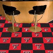 Texas Tech Red Raiders Team Carpet Tiles - 45 Sq Ft., 8529
