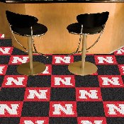 Nebraska Cornhuskers Team Carpet Tiles - 45 Sq Ft., 8532