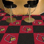 Louisville Cardinals Team Carpet Tiles - 45 Sq Ft., 8538