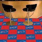 Buffalo Bills Team Carpet Tiles - 45 Sq Ft. - Buffalo Primary Logo, 8544
