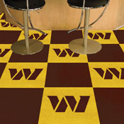 Washington Commanders Team Carpet Tiles - 45 Sq Ft., 8547