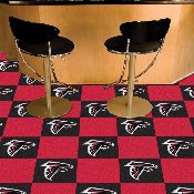 Atlanta Falcons Team Carpet Tiles - 45 Sq Ft. - Falcon Primary Logo, 8550