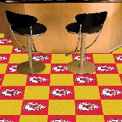 Kansas City Chiefs Team Carpet Tiles - 45 Sq Ft. - KC Arrow Primary Logo, 8563