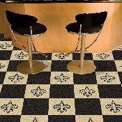New Orleans Saints Team Carpet Tiles - 45 Sq Ft. - Fleur-de-lis Primary Logo, 8564
