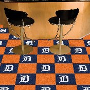 Detroit Tigers Team Carpet Tiles - 45 Sq Ft., 8583