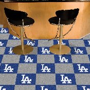 Los Angeles Dodgers Team Carpet Tiles - 45 Sq Ft., 8587