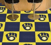 Milwaukee Brewers Team Carpet Tiles - 45 Sq Ft., 8588