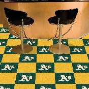 Oakland Athletics Team Carpet Tiles - 45 Sq Ft., 8592