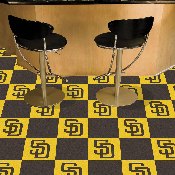 San Diego Padres Team Carpet Tiles - 45 Sq Ft., 8596