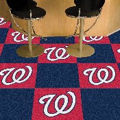 Washington Nationals Team Carpet Tiles - 45 Sq Ft., 8601