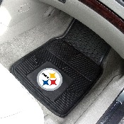 NFL - Pittsburgh Steelers Heavy Duty 2-Piece Vinyl Car Mats 17"x27", 8752
