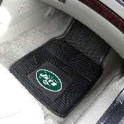 New York Jets Heavy Duty Car Mat Set - 2 Pieces - Oval Jets Primary Logo, 8773