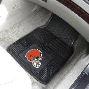 Cleveland Browns Heavy Duty Car Mat Set - 2 Pieces - Browns Helmet Primary Logo, 8893