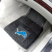 Detroit Lions Heavy Duty Car Mat Set - 2 Pieces - Lion Primary Logo, 8895