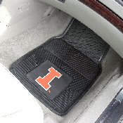 Illinois Illini Heavy Duty Car Mat Set - 2 Pieces, 8912