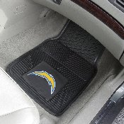 Los Angeles Chargers Heavy Duty Car Mat Set - 2 Pieces - Bolt Primary Logo, 8933