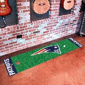 New England Patriots Putting Green Mat - 1.5ft. x 6ft. - Patriot Head Primary Logo, 9020